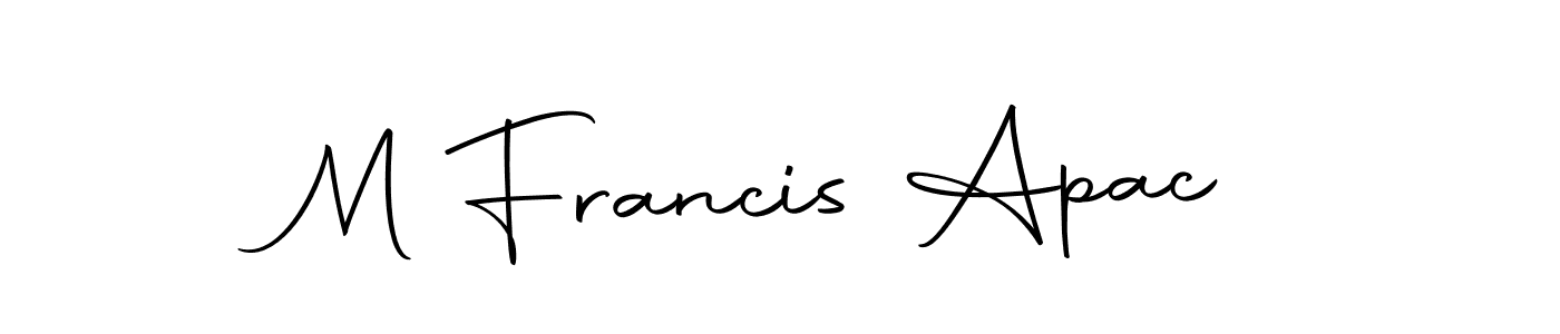 It looks lik you need a new signature style for name M Francis Apac. Design unique handwritten (Autography-DOLnW) signature with our free signature maker in just a few clicks. M Francis Apac signature style 10 images and pictures png