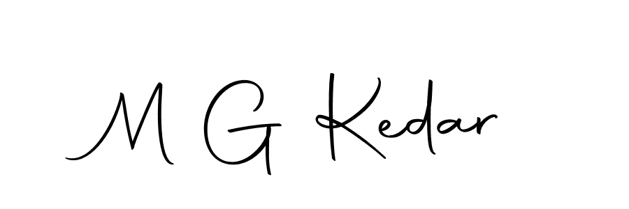 How to make M G Kedar name signature. Use Autography-DOLnW style for creating short signs online. This is the latest handwritten sign. M G Kedar signature style 10 images and pictures png