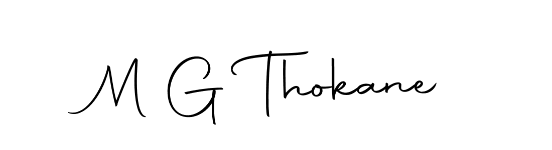 Make a beautiful signature design for name M G Thokane. With this signature (Autography-DOLnW) style, you can create a handwritten signature for free. M G Thokane signature style 10 images and pictures png