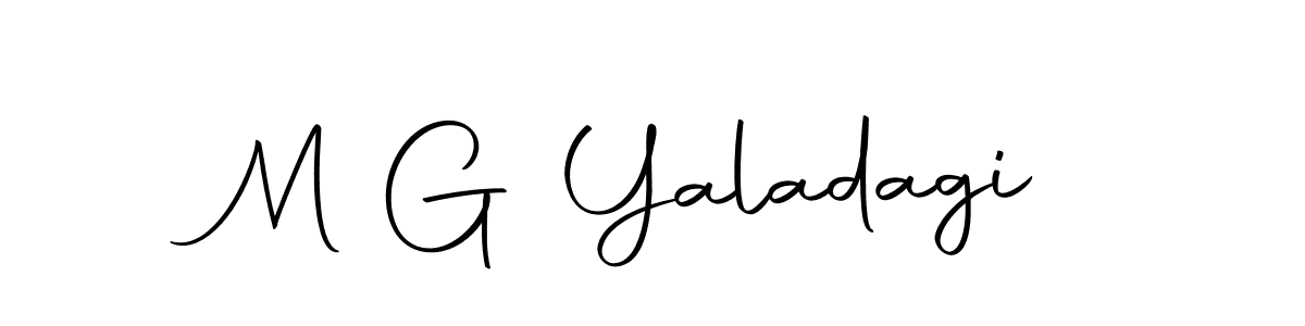 Design your own signature with our free online signature maker. With this signature software, you can create a handwritten (Autography-DOLnW) signature for name M G Yaladagi. M G Yaladagi signature style 10 images and pictures png