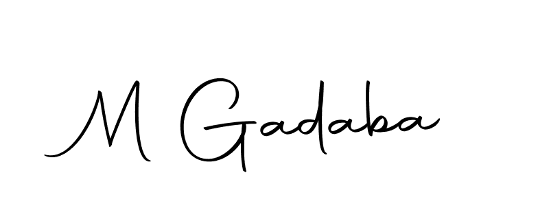 Once you've used our free online signature maker to create your best signature Autography-DOLnW style, it's time to enjoy all of the benefits that M Gadaba name signing documents. M Gadaba signature style 10 images and pictures png