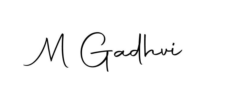 Also we have M Gadhvi name is the best signature style. Create professional handwritten signature collection using Autography-DOLnW autograph style. M Gadhvi signature style 10 images and pictures png