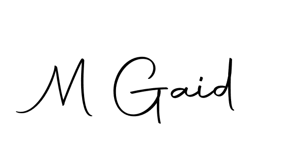 You can use this online signature creator to create a handwritten signature for the name M Gaid. This is the best online autograph maker. M Gaid signature style 10 images and pictures png