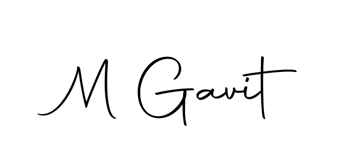 The best way (Autography-DOLnW) to make a short signature is to pick only two or three words in your name. The name M Gavit include a total of six letters. For converting this name. M Gavit signature style 10 images and pictures png