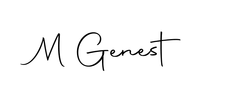The best way (Autography-DOLnW) to make a short signature is to pick only two or three words in your name. The name M Genest include a total of six letters. For converting this name. M Genest signature style 10 images and pictures png