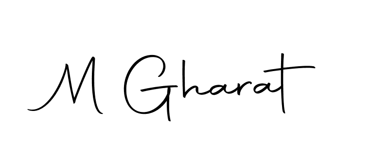 Design your own signature with our free online signature maker. With this signature software, you can create a handwritten (Autography-DOLnW) signature for name M Gharat. M Gharat signature style 10 images and pictures png