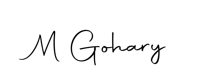 The best way (Autography-DOLnW) to make a short signature is to pick only two or three words in your name. The name M Gohary include a total of six letters. For converting this name. M Gohary signature style 10 images and pictures png