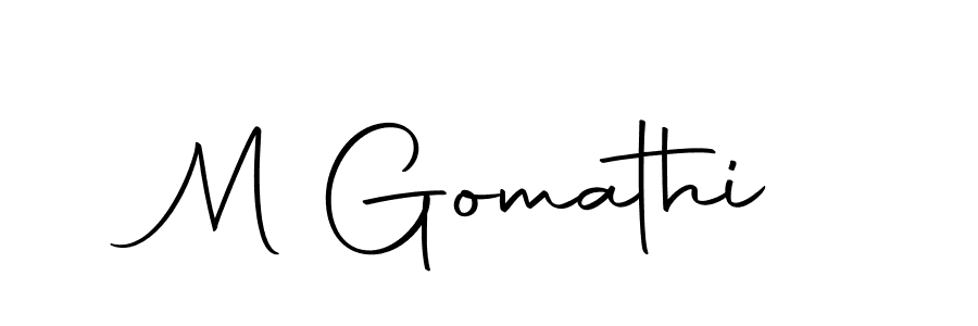 M Gomathi stylish signature style. Best Handwritten Sign (Autography-DOLnW) for my name. Handwritten Signature Collection Ideas for my name M Gomathi. M Gomathi signature style 10 images and pictures png