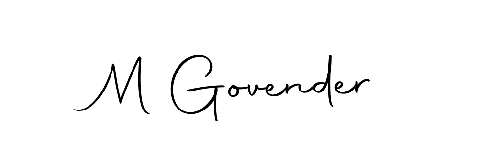 M Govender stylish signature style. Best Handwritten Sign (Autography-DOLnW) for my name. Handwritten Signature Collection Ideas for my name M Govender. M Govender signature style 10 images and pictures png