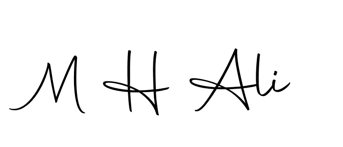 Also we have M H Ali name is the best signature style. Create professional handwritten signature collection using Autography-DOLnW autograph style. M H Ali signature style 10 images and pictures png
