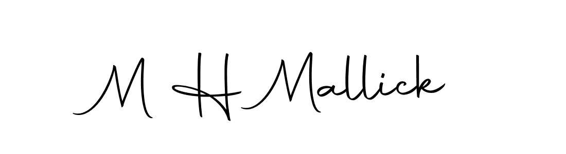 Use a signature maker to create a handwritten signature online. With this signature software, you can design (Autography-DOLnW) your own signature for name M H Mallick. M H Mallick signature style 10 images and pictures png