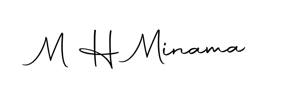 Similarly Autography-DOLnW is the best handwritten signature design. Signature creator online .You can use it as an online autograph creator for name M H Minama. M H Minama signature style 10 images and pictures png