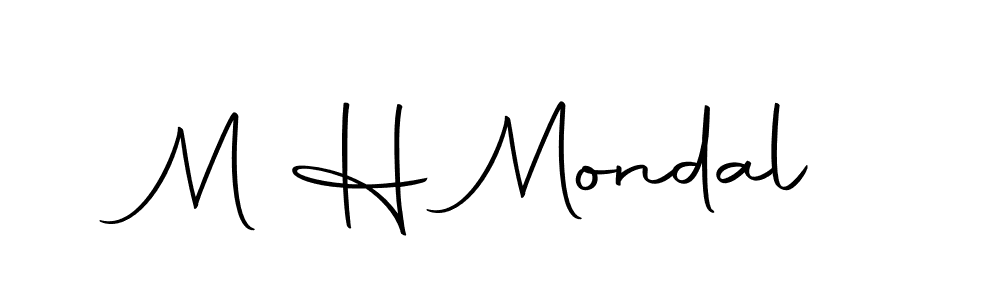 Make a beautiful signature design for name M H Mondal. Use this online signature maker to create a handwritten signature for free. M H Mondal signature style 10 images and pictures png