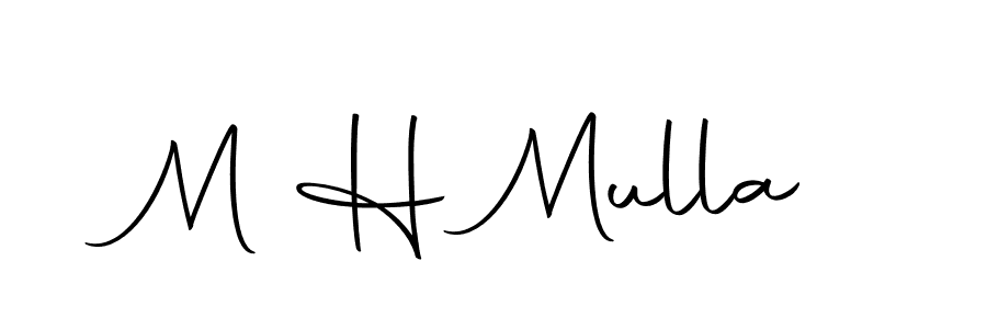 M H Mulla stylish signature style. Best Handwritten Sign (Autography-DOLnW) for my name. Handwritten Signature Collection Ideas for my name M H Mulla. M H Mulla signature style 10 images and pictures png