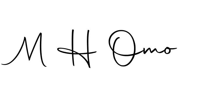 Also we have M H Omo name is the best signature style. Create professional handwritten signature collection using Autography-DOLnW autograph style. M H Omo signature style 10 images and pictures png