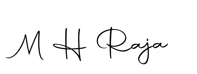 Make a beautiful signature design for name M H Raja. Use this online signature maker to create a handwritten signature for free. M H Raja signature style 10 images and pictures png