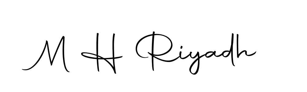 M H Riyadh stylish signature style. Best Handwritten Sign (Autography-DOLnW) for my name. Handwritten Signature Collection Ideas for my name M H Riyadh. M H Riyadh signature style 10 images and pictures png