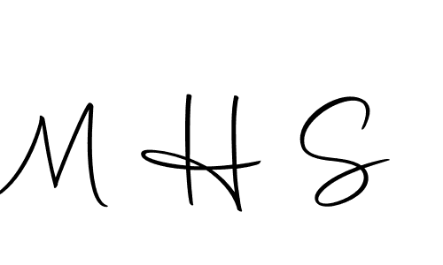 Design your own signature with our free online signature maker. With this signature software, you can create a handwritten (Autography-DOLnW) signature for name M H S. M H S signature style 10 images and pictures png