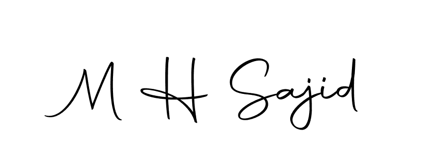 M H Sajid stylish signature style. Best Handwritten Sign (Autography-DOLnW) for my name. Handwritten Signature Collection Ideas for my name M H Sajid. M H Sajid signature style 10 images and pictures png