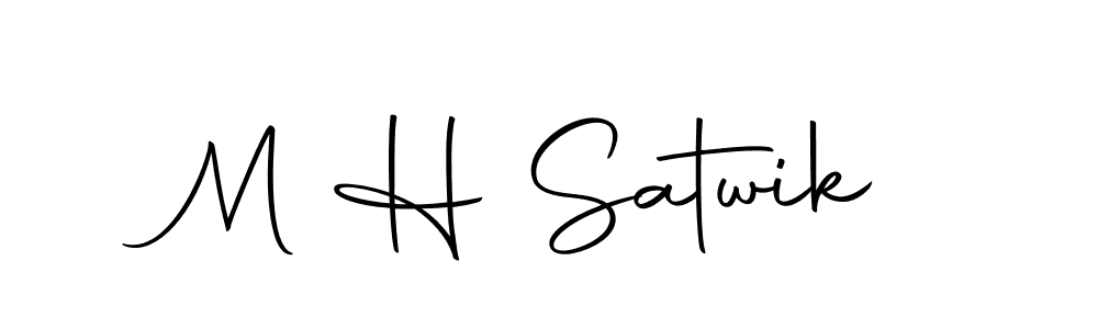 Also we have M H Satwik name is the best signature style. Create professional handwritten signature collection using Autography-DOLnW autograph style. M H Satwik signature style 10 images and pictures png