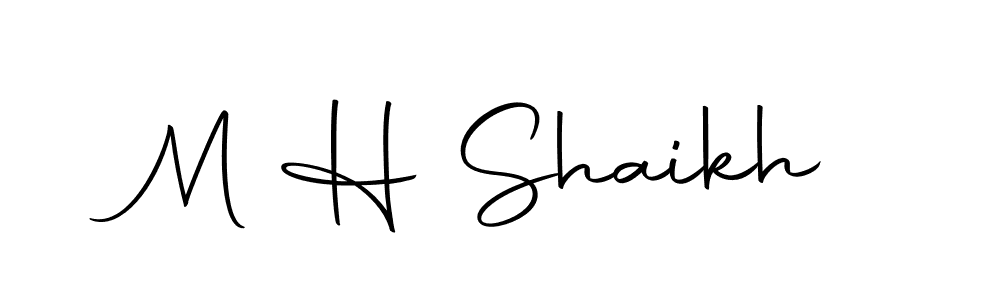 Here are the top 10 professional signature styles for the name M H Shaikh. These are the best autograph styles you can use for your name. M H Shaikh signature style 10 images and pictures png