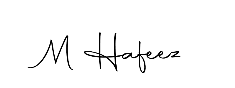 You should practise on your own different ways (Autography-DOLnW) to write your name (M Hafeez) in signature. don't let someone else do it for you. M Hafeez signature style 10 images and pictures png