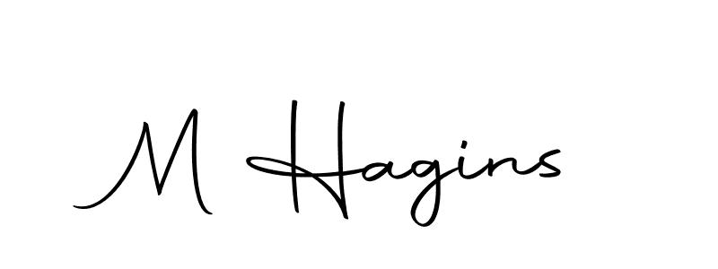 M Hagins stylish signature style. Best Handwritten Sign (Autography-DOLnW) for my name. Handwritten Signature Collection Ideas for my name M Hagins. M Hagins signature style 10 images and pictures png