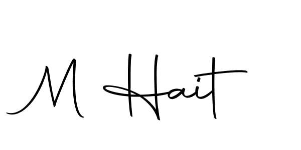 Use a signature maker to create a handwritten signature online. With this signature software, you can design (Autography-DOLnW) your own signature for name M Hait. M Hait signature style 10 images and pictures png