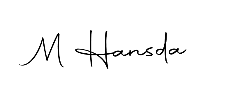 This is the best signature style for the M Hansda name. Also you like these signature font (Autography-DOLnW). Mix name signature. M Hansda signature style 10 images and pictures png