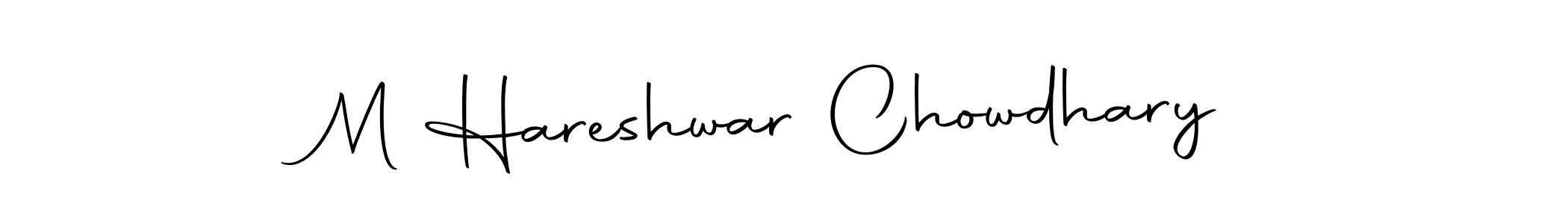 It looks lik you need a new signature style for name M Hareshwar Chowdhary. Design unique handwritten (Autography-DOLnW) signature with our free signature maker in just a few clicks. M Hareshwar Chowdhary signature style 10 images and pictures png