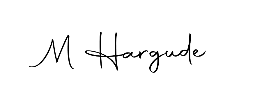 Create a beautiful signature design for name M Hargude. With this signature (Autography-DOLnW) fonts, you can make a handwritten signature for free. M Hargude signature style 10 images and pictures png