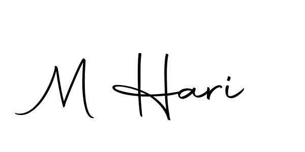 Create a beautiful signature design for name M Hari. With this signature (Autography-DOLnW) fonts, you can make a handwritten signature for free. M Hari signature style 10 images and pictures png