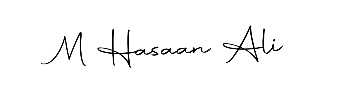 How to make M Hasaan Ali name signature. Use Autography-DOLnW style for creating short signs online. This is the latest handwritten sign. M Hasaan Ali signature style 10 images and pictures png