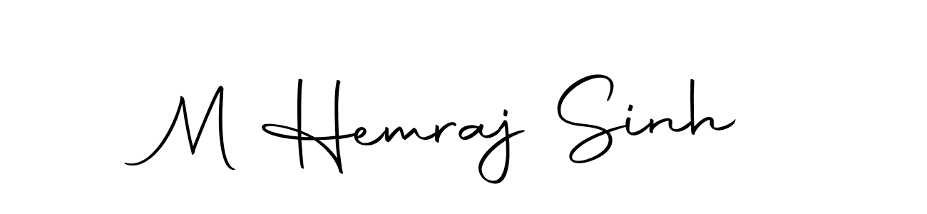 The best way (Autography-DOLnW) to make a short signature is to pick only two or three words in your name. The name M Hemraj Sinh include a total of six letters. For converting this name. M Hemraj Sinh signature style 10 images and pictures png