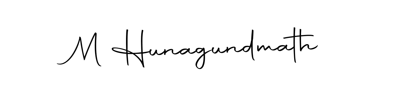 The best way (Autography-DOLnW) to make a short signature is to pick only two or three words in your name. The name M Hunagundmath include a total of six letters. For converting this name. M Hunagundmath signature style 10 images and pictures png