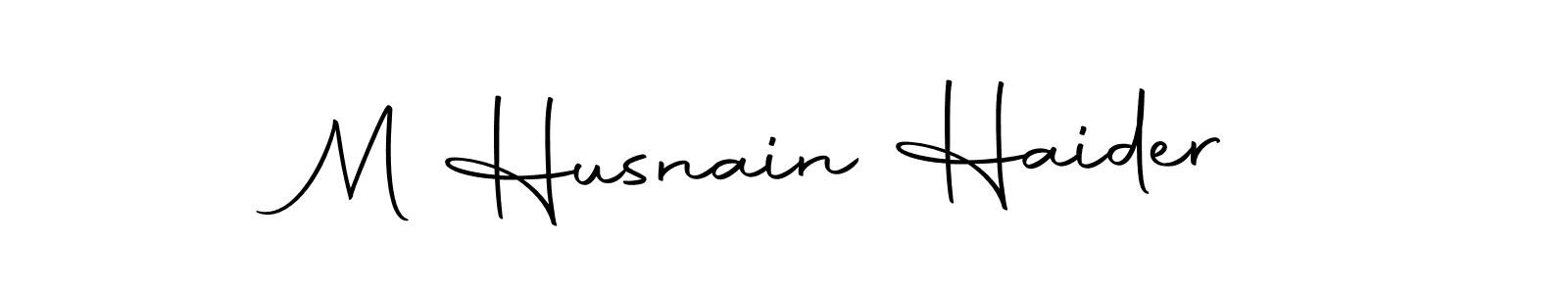 Make a beautiful signature design for name M Husnain Haider. Use this online signature maker to create a handwritten signature for free. M Husnain Haider signature style 10 images and pictures png
