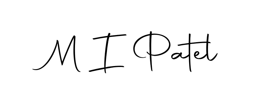 How to make M I Patel name signature. Use Autography-DOLnW style for creating short signs online. This is the latest handwritten sign. M I Patel signature style 10 images and pictures png
