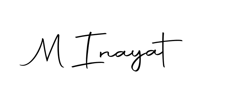 How to make M Inayat name signature. Use Autography-DOLnW style for creating short signs online. This is the latest handwritten sign. M Inayat signature style 10 images and pictures png