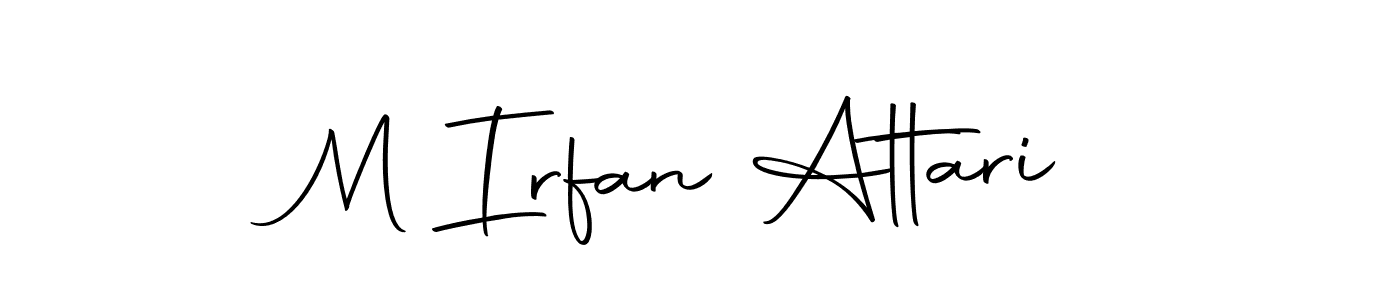 This is the best signature style for the M Irfan Attari name. Also you like these signature font (Autography-DOLnW). Mix name signature. M Irfan Attari signature style 10 images and pictures png