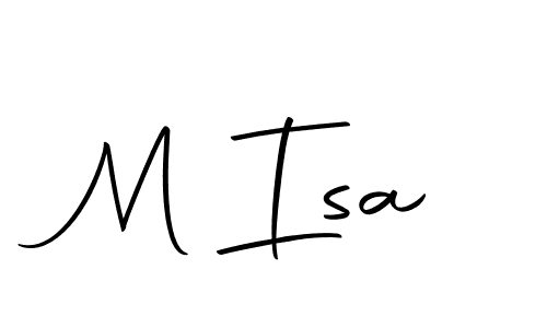 Design your own signature with our free online signature maker. With this signature software, you can create a handwritten (Autography-DOLnW) signature for name M Isa. M Isa signature style 10 images and pictures png