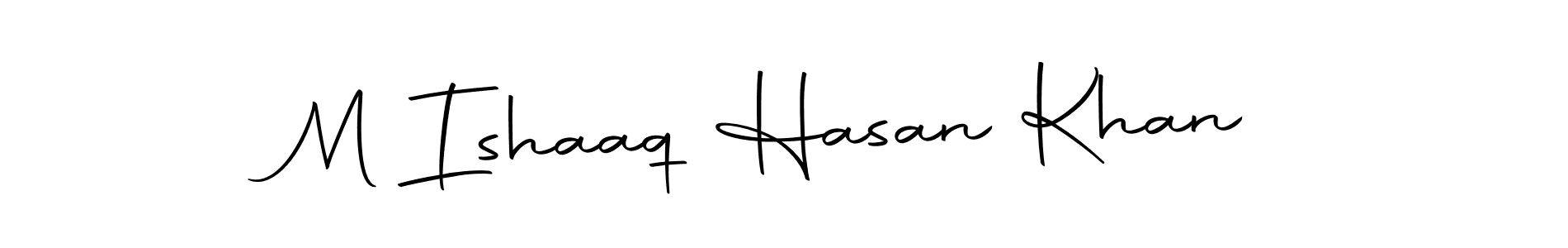 Make a beautiful signature design for name M Ishaaq Hasan Khan. Use this online signature maker to create a handwritten signature for free. M Ishaaq Hasan Khan signature style 10 images and pictures png