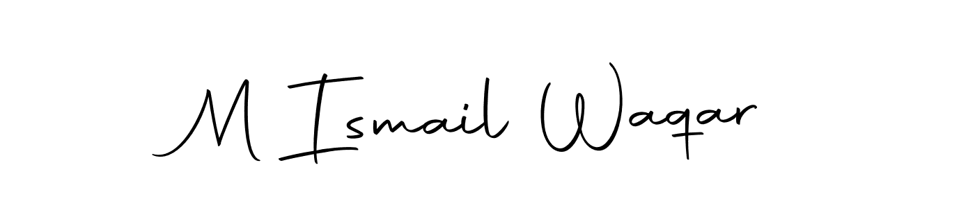 You should practise on your own different ways (Autography-DOLnW) to write your name (M Ismail Waqar) in signature. don't let someone else do it for you. M Ismail Waqar signature style 10 images and pictures png