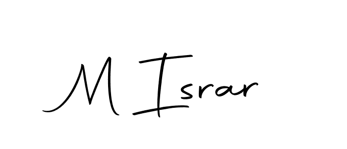 You should practise on your own different ways (Autography-DOLnW) to write your name (M Israr) in signature. don't let someone else do it for you. M Israr signature style 10 images and pictures png