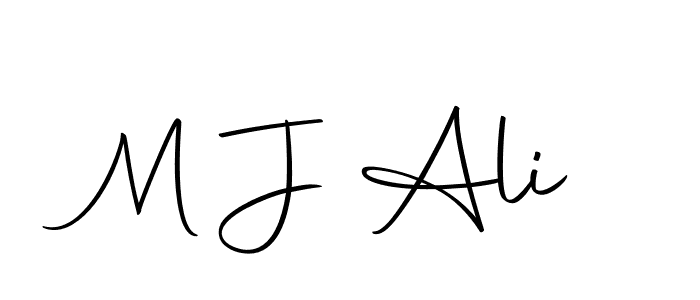 The best way (Autography-DOLnW) to make a short signature is to pick only two or three words in your name. The name M J Ali include a total of six letters. For converting this name. M J Ali signature style 10 images and pictures png
