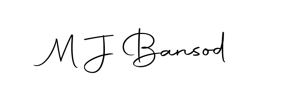 How to make M J Bansod name signature. Use Autography-DOLnW style for creating short signs online. This is the latest handwritten sign. M J Bansod signature style 10 images and pictures png