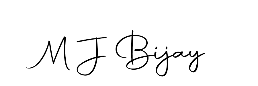 Make a beautiful signature design for name M J Bijay. Use this online signature maker to create a handwritten signature for free. M J Bijay signature style 10 images and pictures png