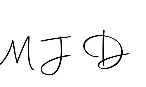 Design your own signature with our free online signature maker. With this signature software, you can create a handwritten (Autography-DOLnW) signature for name M J D. M J D signature style 10 images and pictures png