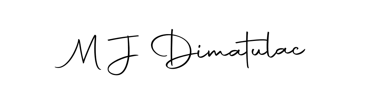 Autography-DOLnW is a professional signature style that is perfect for those who want to add a touch of class to their signature. It is also a great choice for those who want to make their signature more unique. Get M J Dimatulac name to fancy signature for free. M J Dimatulac signature style 10 images and pictures png