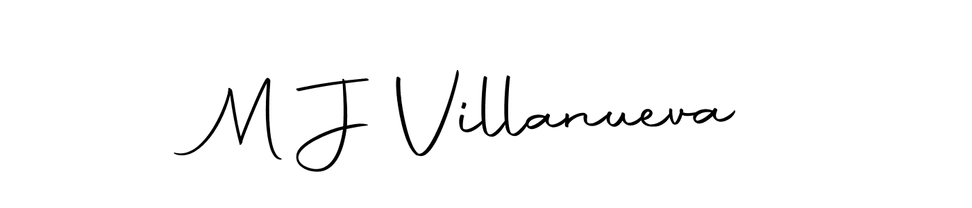 Also we have M J Villanueva name is the best signature style. Create professional handwritten signature collection using Autography-DOLnW autograph style. M J Villanueva signature style 10 images and pictures png