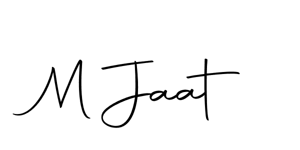 Design your own signature with our free online signature maker. With this signature software, you can create a handwritten (Autography-DOLnW) signature for name M Jaat. M Jaat signature style 10 images and pictures png